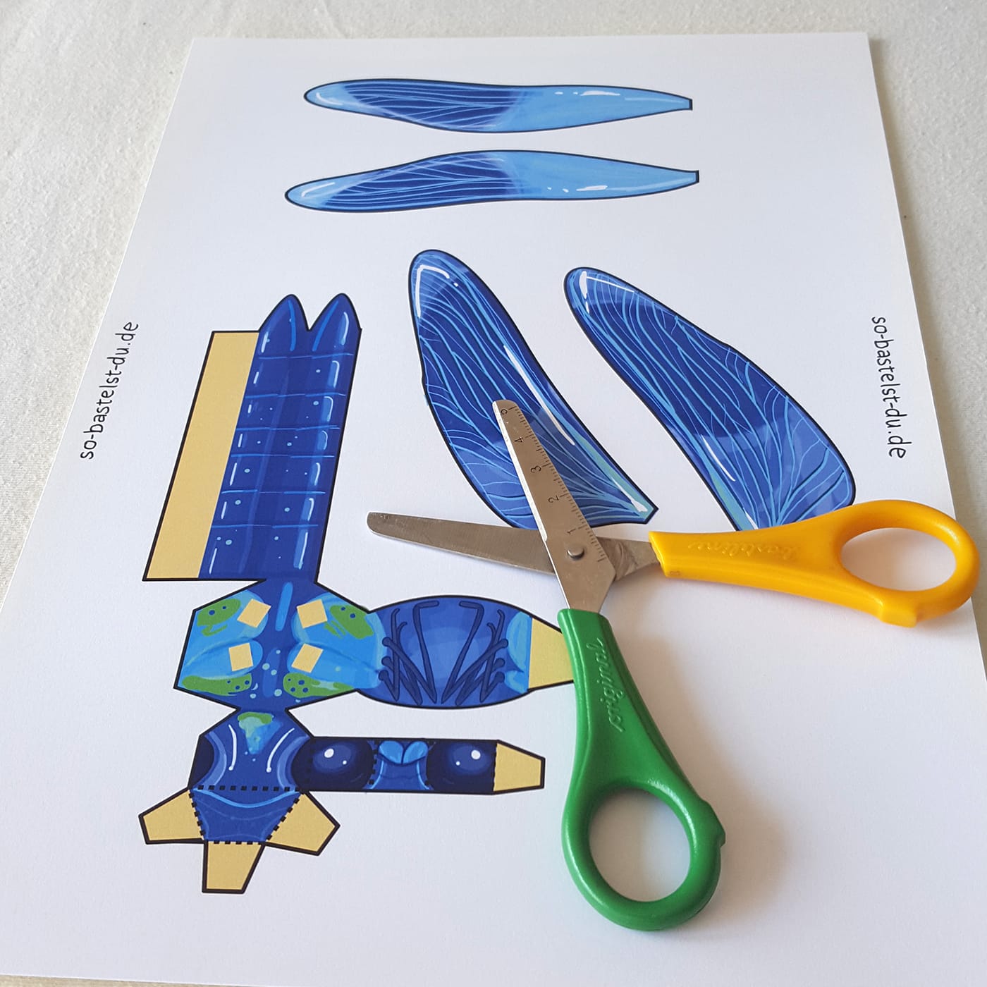 Bastelbogen: Libelle – Bild 3