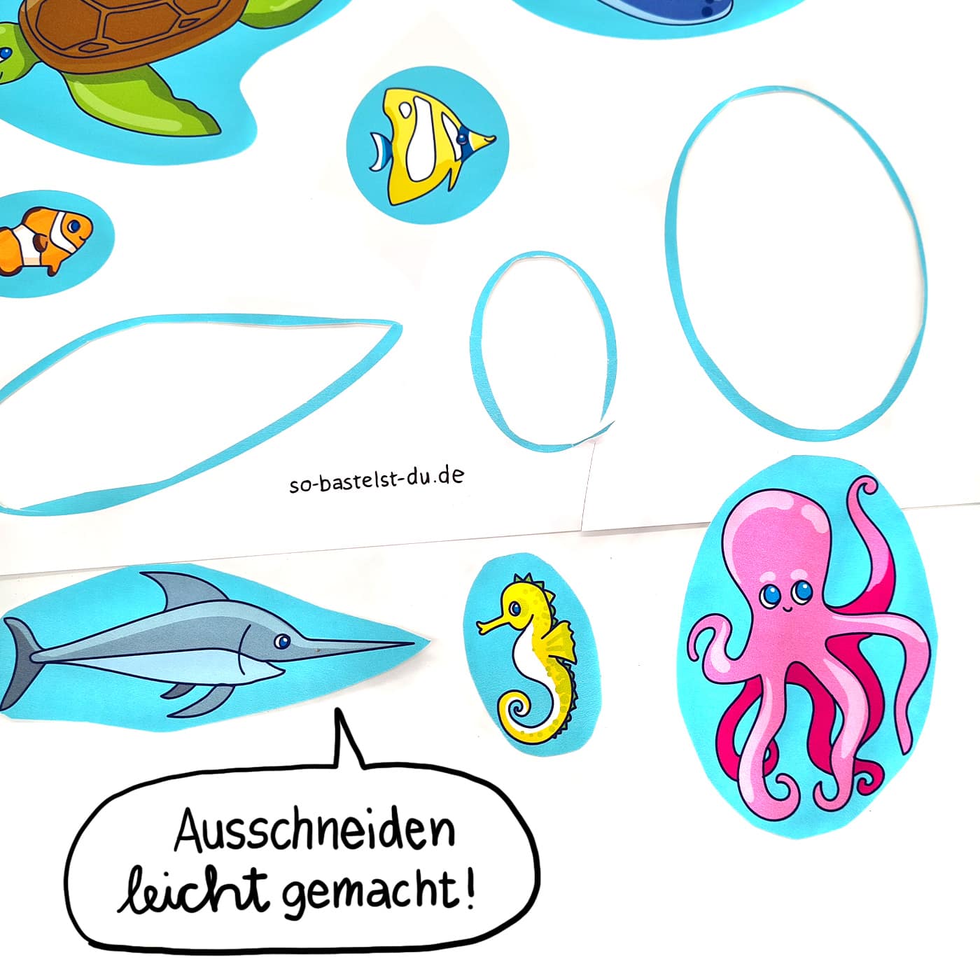 Erstes Basteln Ausschneiden leicht gemacht