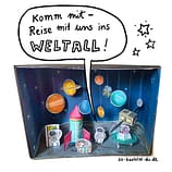 Bastelbogen Weltall Weltraum Papierspielzeug