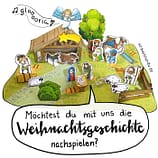 Weihnachts Krippe basteln