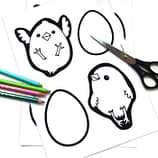 Osterküken Bastelbogen