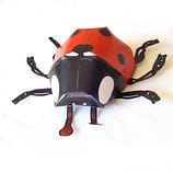 Bastelbogen: Marienkäfer