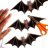 Halloween Fledermaus Bastelbogen