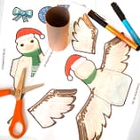 Weihnachten Weihnachtsmöwe Geschenkverpackung basteln