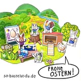Ostern Bastelbogen zum Ausdrucken