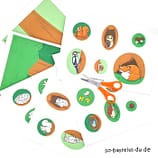 Erstes Basteln Wald Bastelbögen zum Ausdrucken