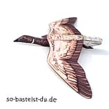 Vogel basteln Ringelgans Bastelbogen