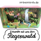 Bastelbogen Regenwald Dschungel
