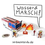 Bastelbogen Feuerwehr