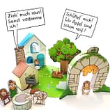 Bastelbogen Frau Holle - märchenhafter Bastelspaß für Kinder