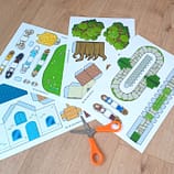 Bastelbogen Frau Holle - märchenhafter Bastelspaß für Kinder