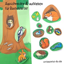 Erstes Basteln Wald